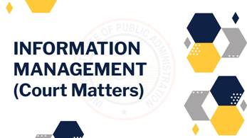 Information Management (Court Matters)